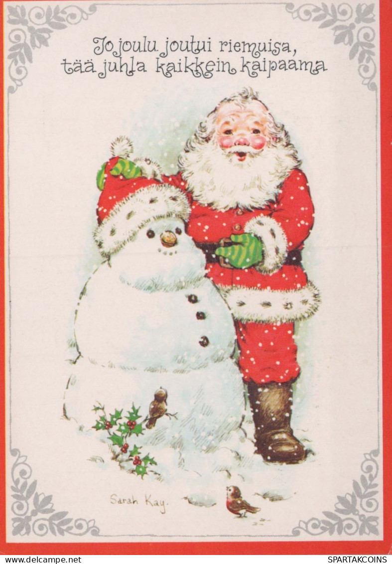 WEIHNACHTSMANN SANTA CLAUS Neujahr Weihnachten Vintage Ansichtskarte Postkarte CPSM #PBL320.DE - Santa Claus