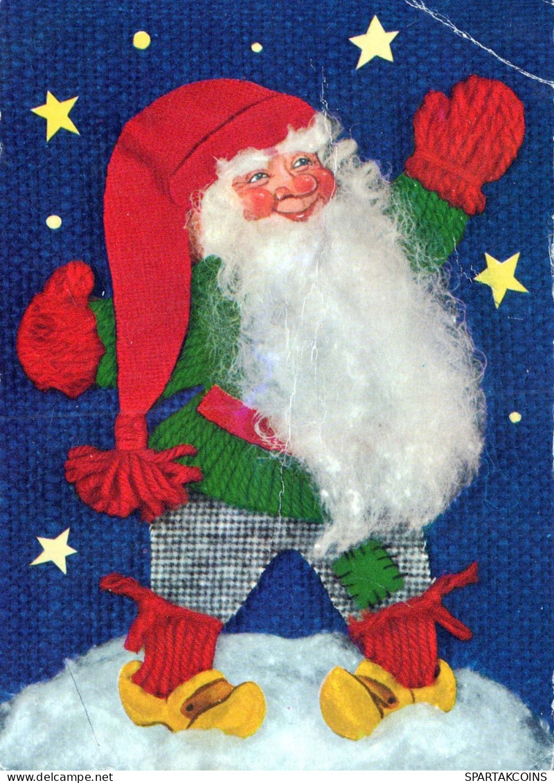 WEIHNACHTSMANN SANTA CLAUS Neujahr Weihnachten Vintage Ansichtskarte Postkarte CPSM #PBL381.DE - Kerstman