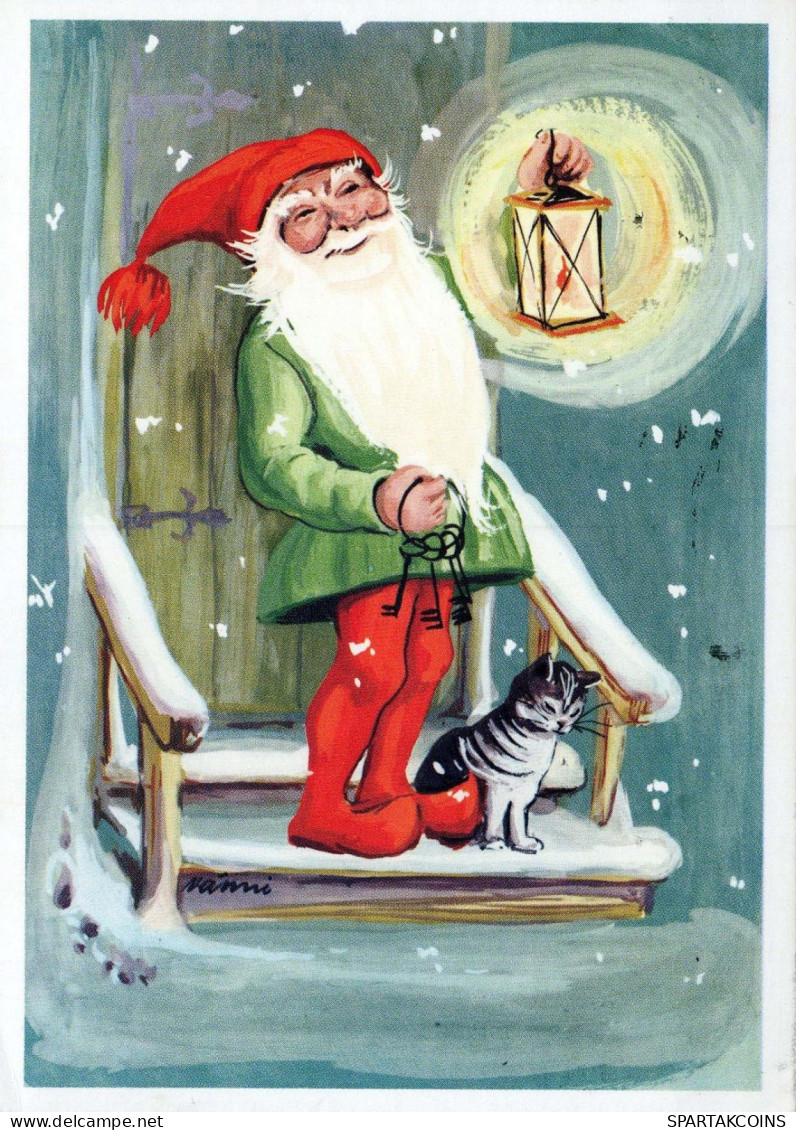 WEIHNACHTSMANN SANTA CLAUS Neujahr Weihnachten Vintage Ansichtskarte Postkarte CPSM #PBL448.DE - Kerstman