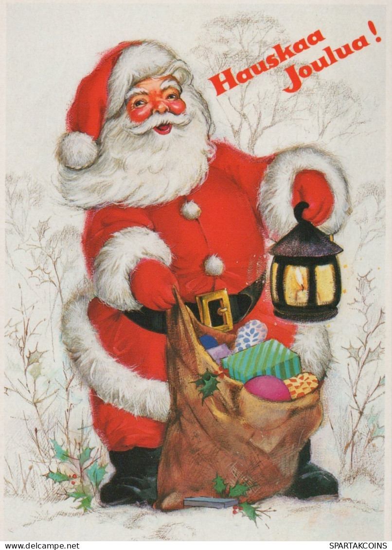 PÈRE NOËL NOËL Fêtes Voeux Vintage Carte Postale CPSM #PAJ610.FR - Santa Claus