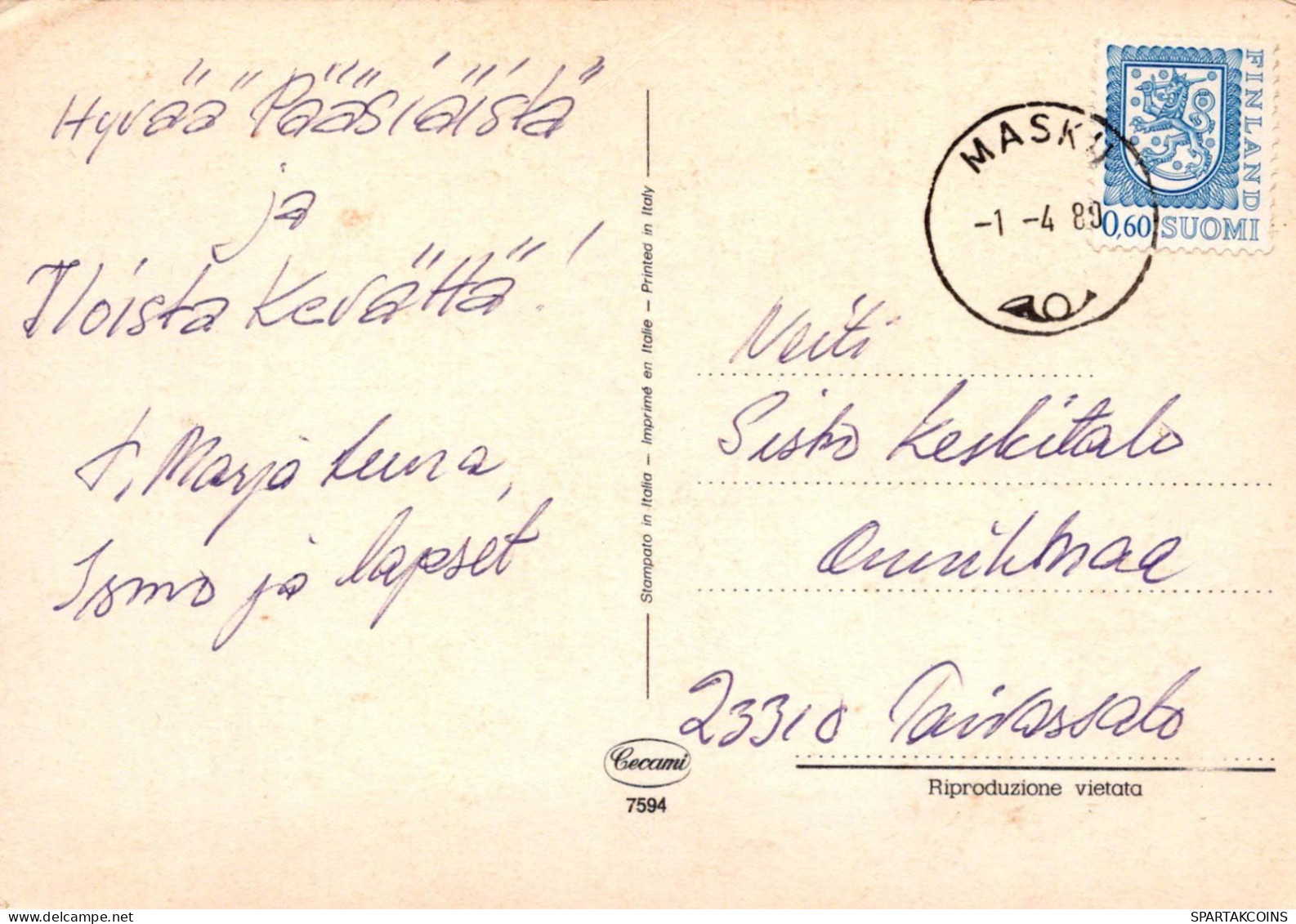 JESUCRISTO Cristianismo Religión Vintage Tarjeta Postal CPSM #PBP753.ES - Jezus