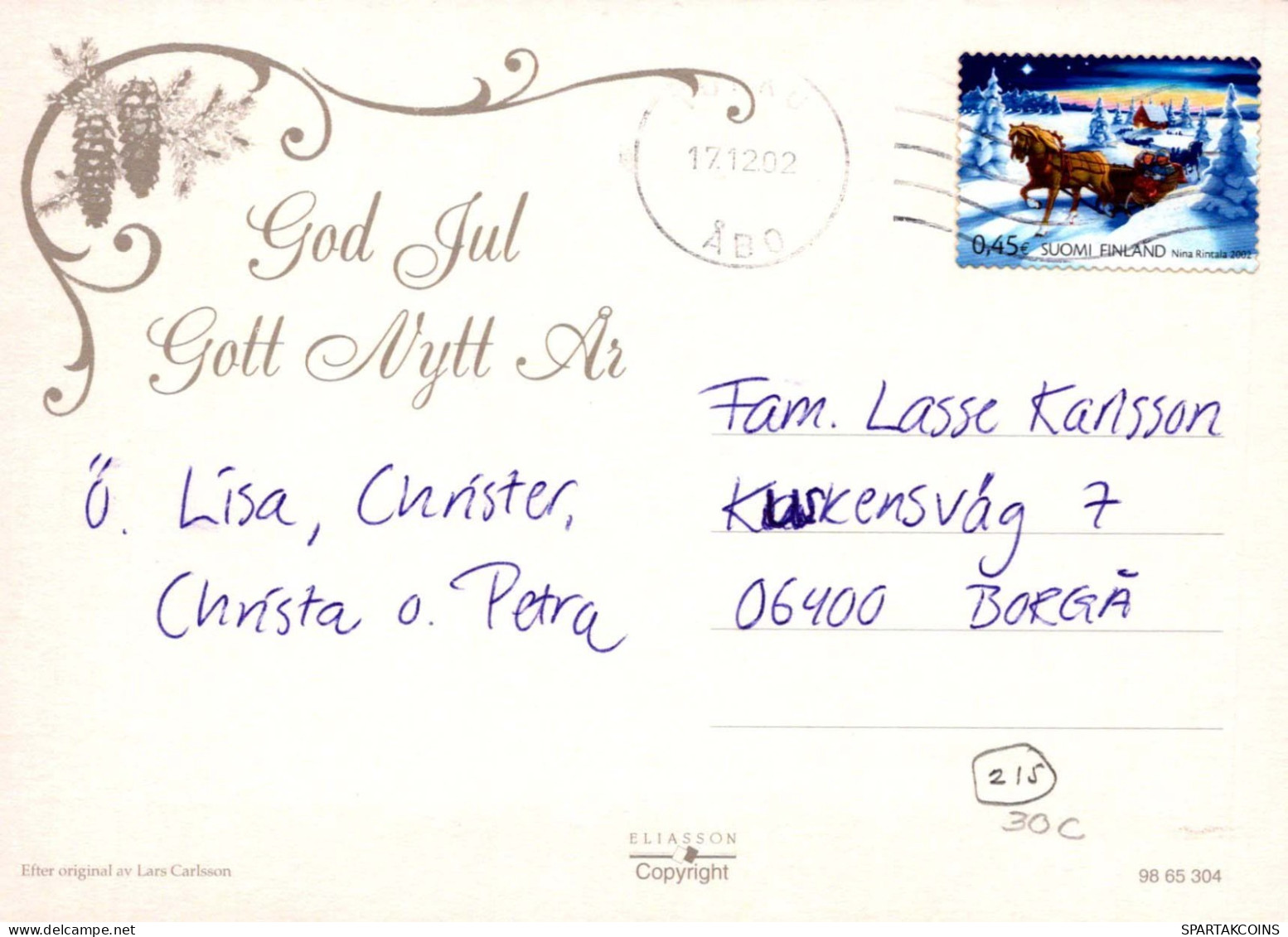 Feliz Año Navidad GNOMO Vintage Tarjeta Postal CPSM #PBA684.ES - Año Nuevo