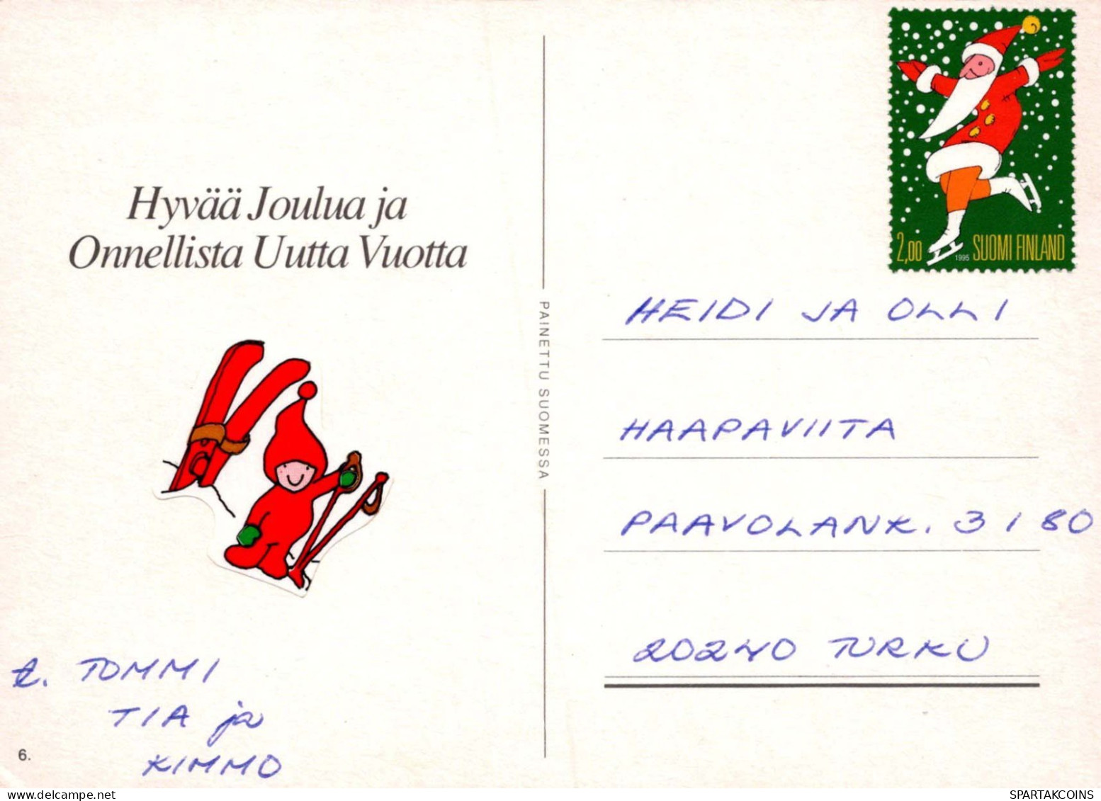 Feliz Año Navidad NIÑOS Vintage Tarjeta Postal CPSM #PAY845.ES - Año Nuevo