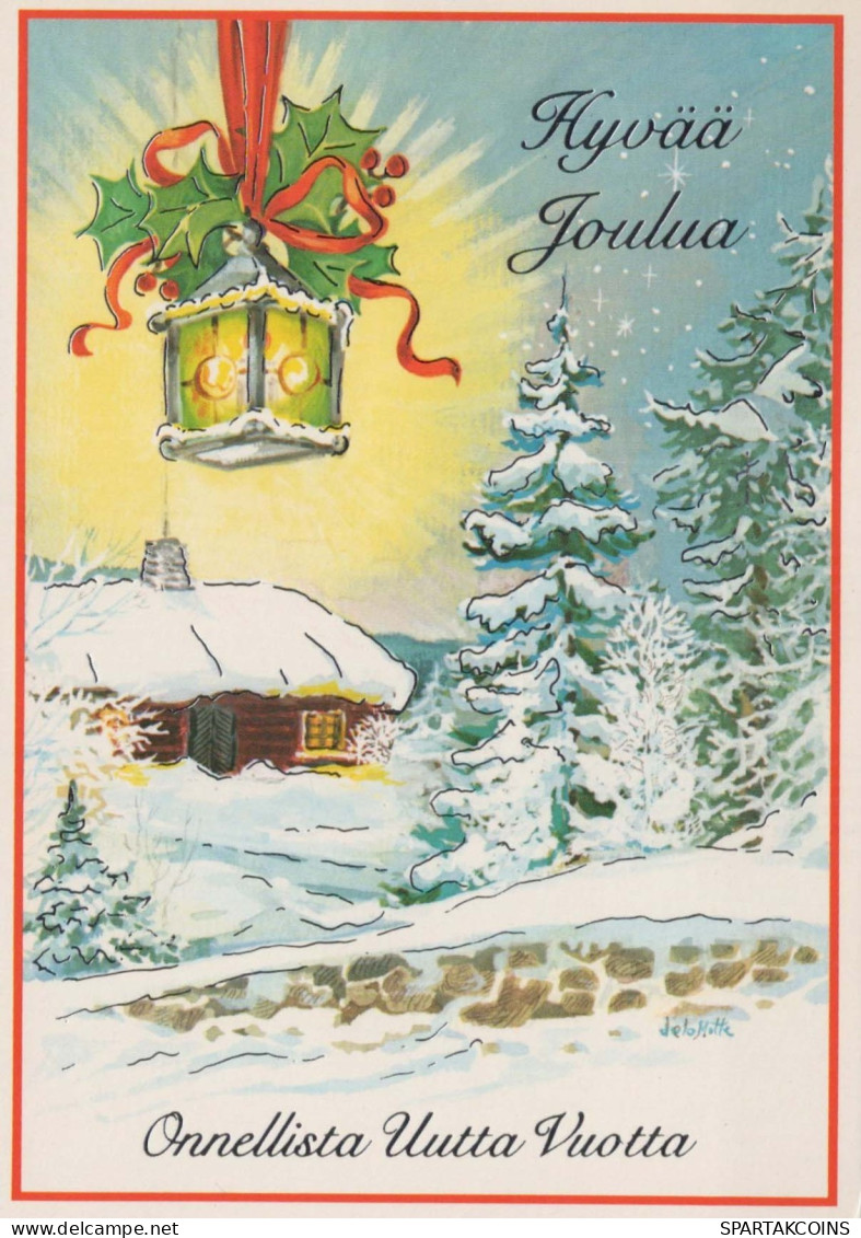 Feliz Año Navidad VELA Vintage Tarjeta Postal CPSM #PAV950.ES - New Year