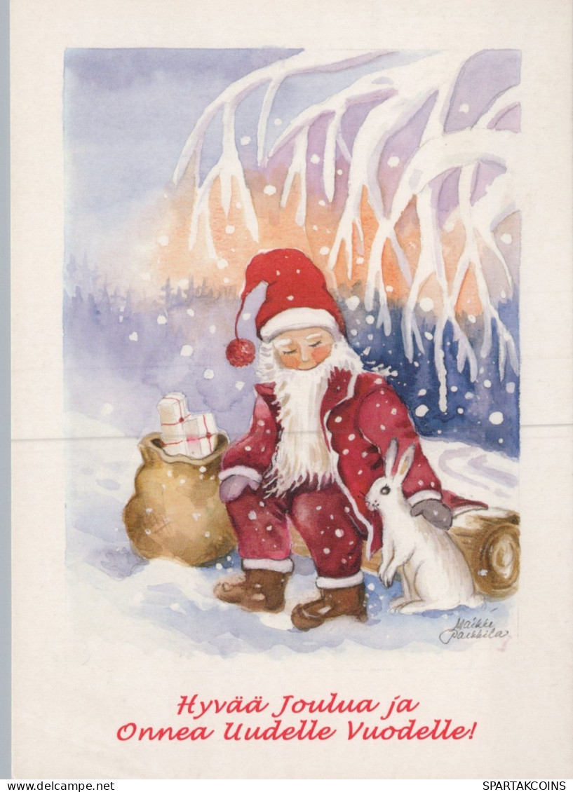 SANTA CLAUS CHRISTMAS Holidays Vintage Postcard CPSM #PAK657.GB - Kerstman