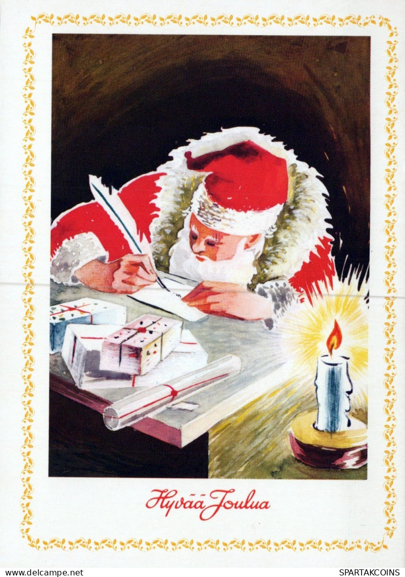 SANTA CLAUS CHRISTMAS Holidays Vintage Postcard CPSM #PAK786.GB - Kerstman