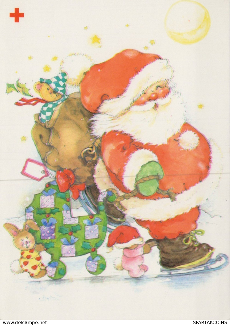 SANTA CLAUS CHRISTMAS Holidays Vintage Postcard CPSM #PAK587.GB - Kerstman