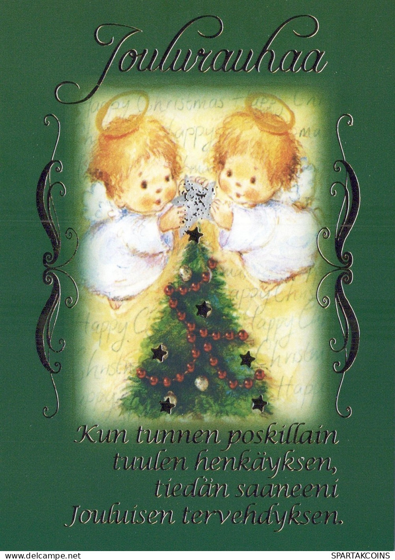 ANGEL CHRISTMAS Holidays Vintage Postcard CPSM #PAH890.GB - Anges