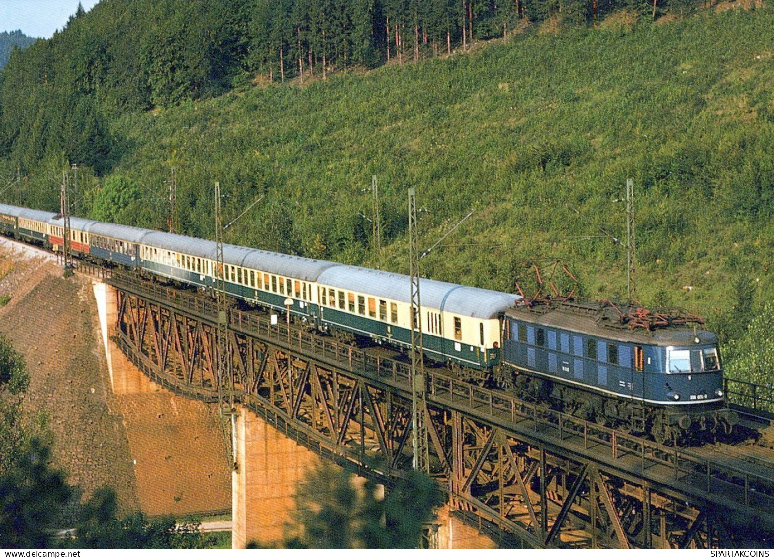 TRAIN RAILWAY Transport Vintage Postcard CPSM #PAA958.GB - Trains