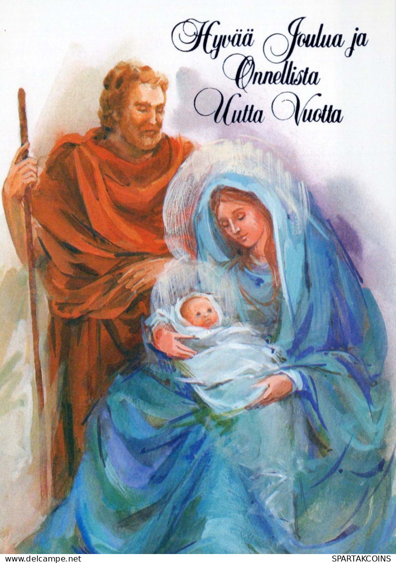 Vierge Marie Madone Bébé JÉSUS Noël Religion Vintage Carte Postale CPSM #PBB915.FR - Virgen Mary & Madonnas