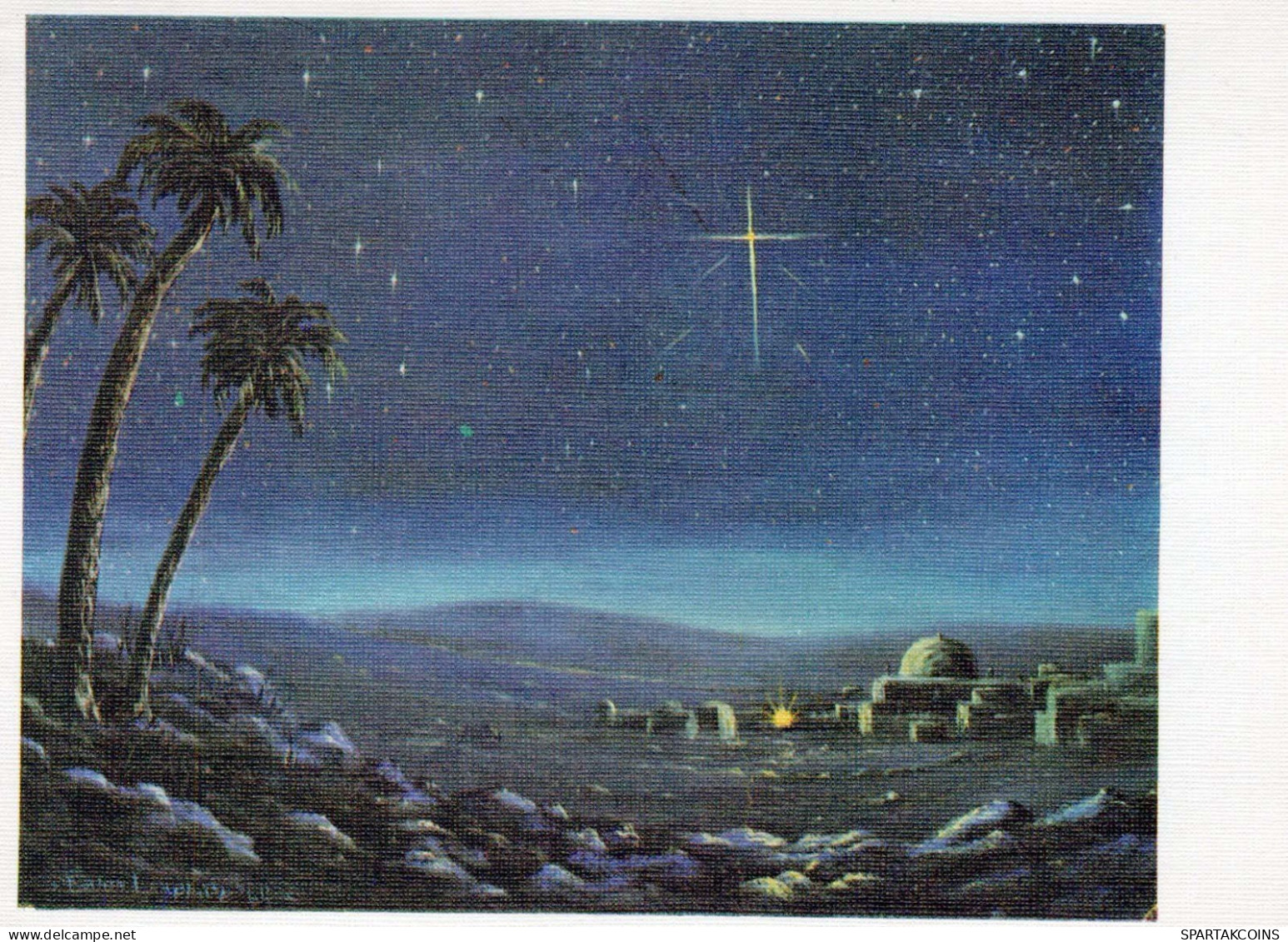 SAINTS ET SAINTES Noël Christianisme Vintage Carte Postale CPSM #PBB788.FR - Saints