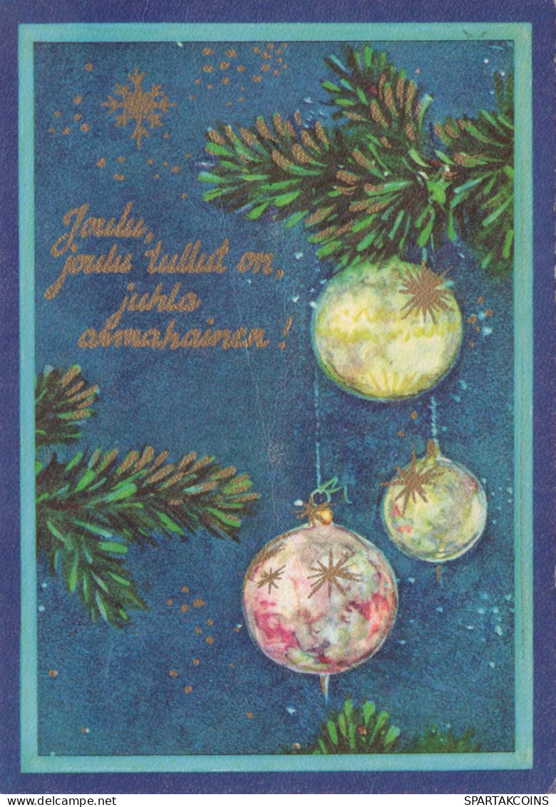 Bonne Année Noël Vintage Carte Postale CPSM #PAV155.FR - Año Nuevo