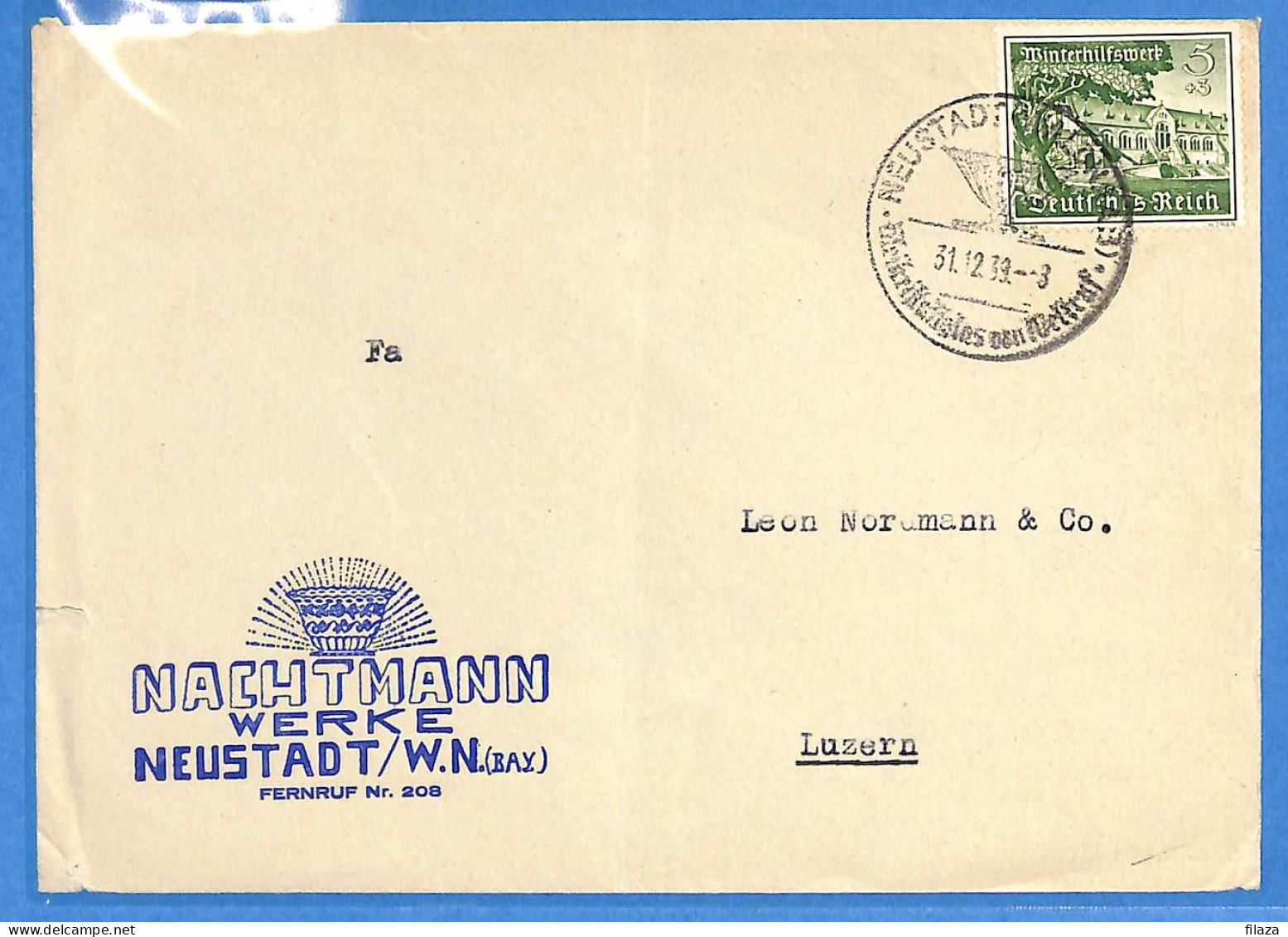 Allemagne Reich 1939 - Lettre De Neustadt - G33541 - Lettres & Documents