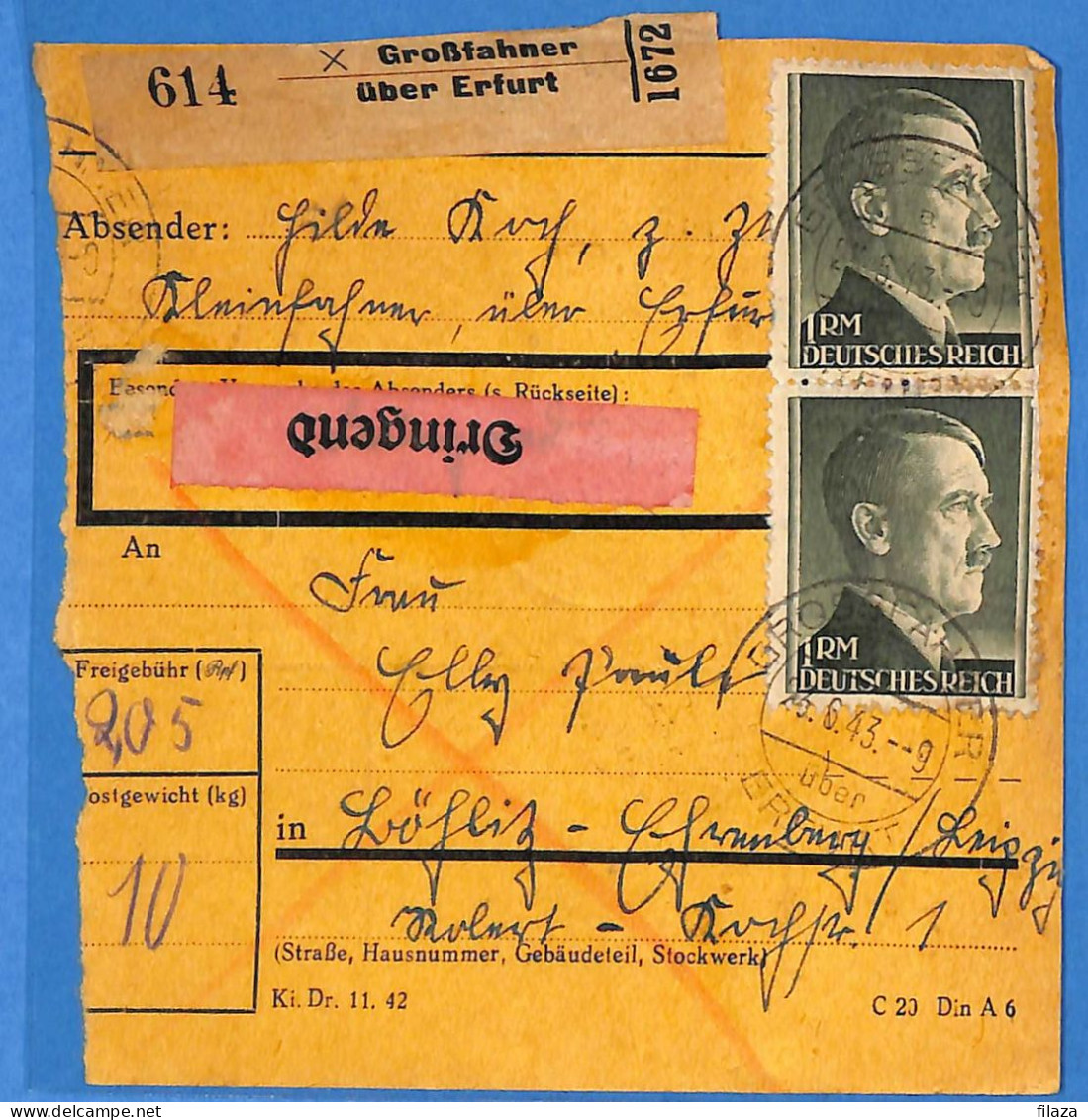 Allemagne Reich 1943 - Carte Postale De Grossfahner - G33505 - Covers & Documents