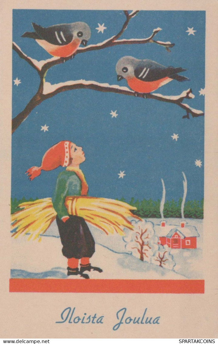 Happy New Year Christmas CHILDREN Vintage Postcard CPSMPF #PKG489.GB - Nouvel An