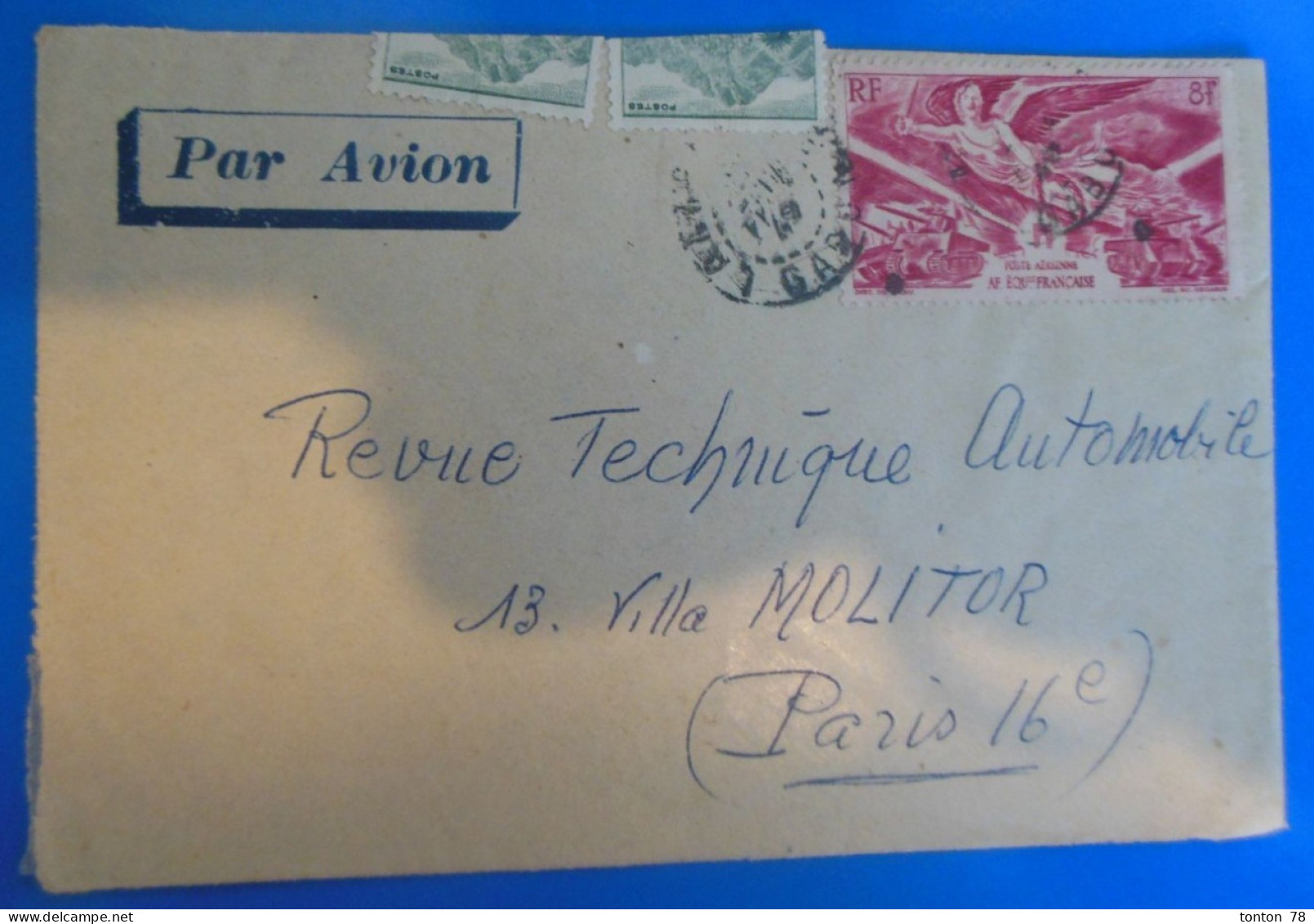 LETTRE D' AFRIQUE EQUATORIALE FRANCAISE - Lettres & Documents