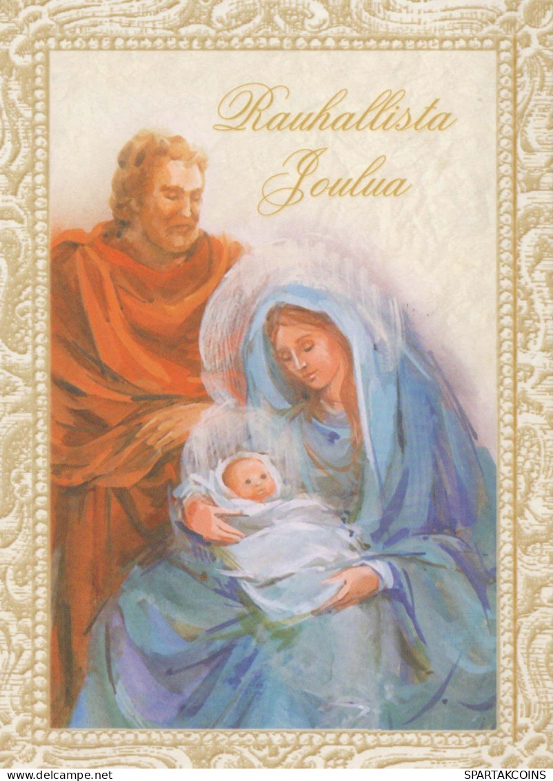 Virgen Mary Madonna Baby JESUS Christmas Religion Vintage Postcard CPSM #PBB913.GB - Vierge Marie & Madones