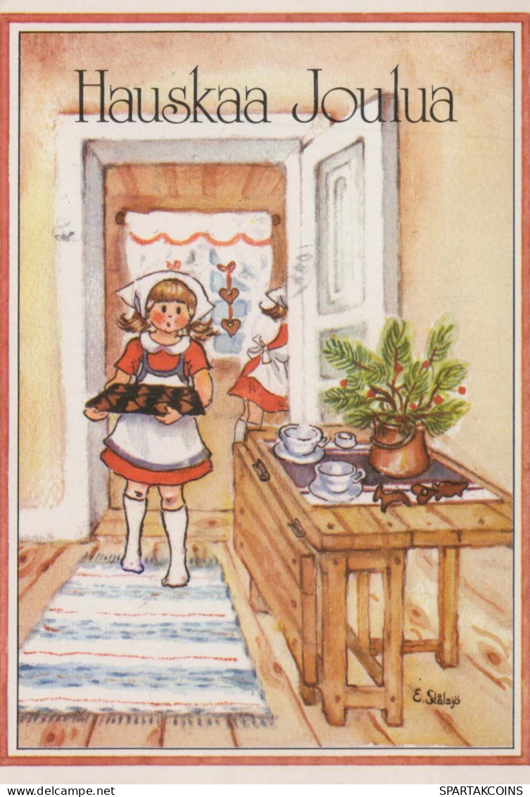 Happy New Year Christmas CHILDREN Vintage Postcard CPSM #PAY262.GB - Año Nuevo