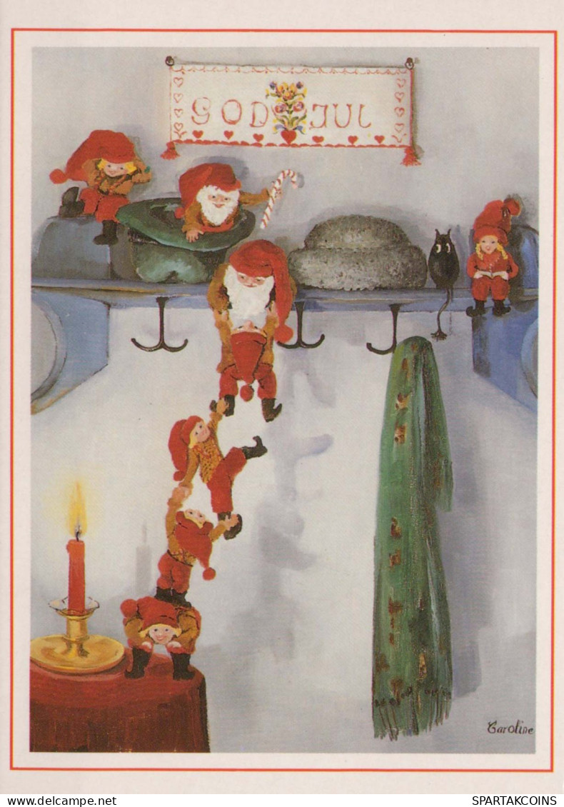 Happy New Year Christmas GNOME Vintage Postcard CPSM #PAU279.GB - New Year