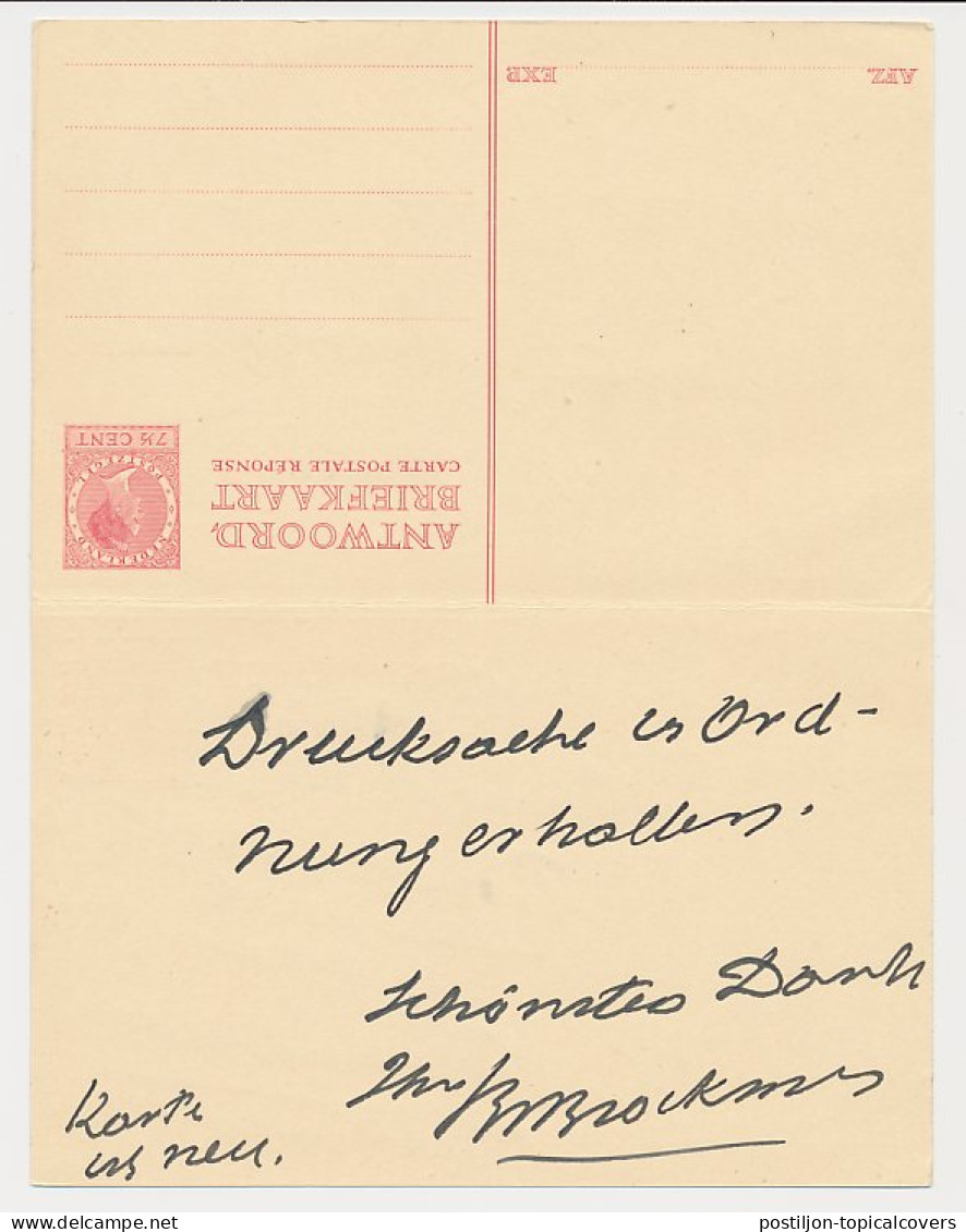 Briefkaart G. 225 Amsterdam - Mannheim Duitsland 1929 - Postal Stationery