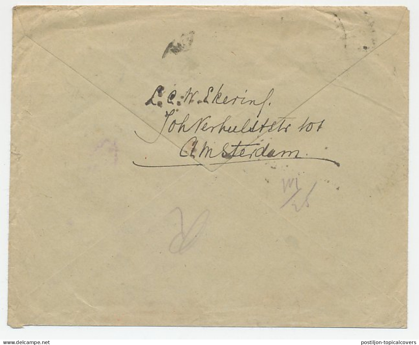 Em. Bontkraag / 1923 Aangetekend Amsterdam - Oostenrijk  - Unclassified