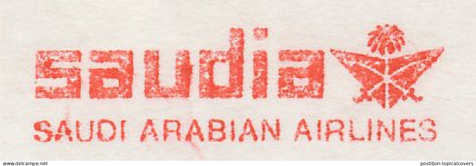 Meter Cut Netherlands 1981 Saudia - Saudi Arabian Airlines - Vliegtuigen