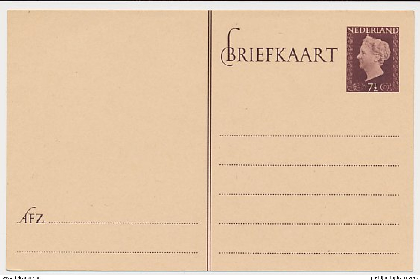 Briefkaart G. 293 B - Entiers Postaux