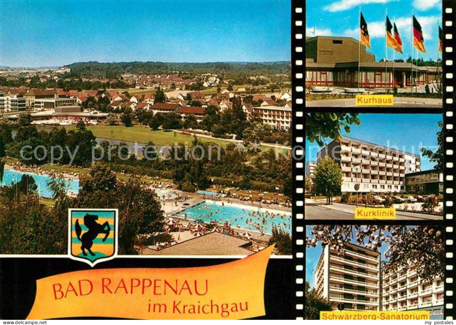 72631583 Bad Rappenau Fliegeraufnahme Freibad Kurhaus Schwarzberg-Sanatorium Kur - Bad Rappenau