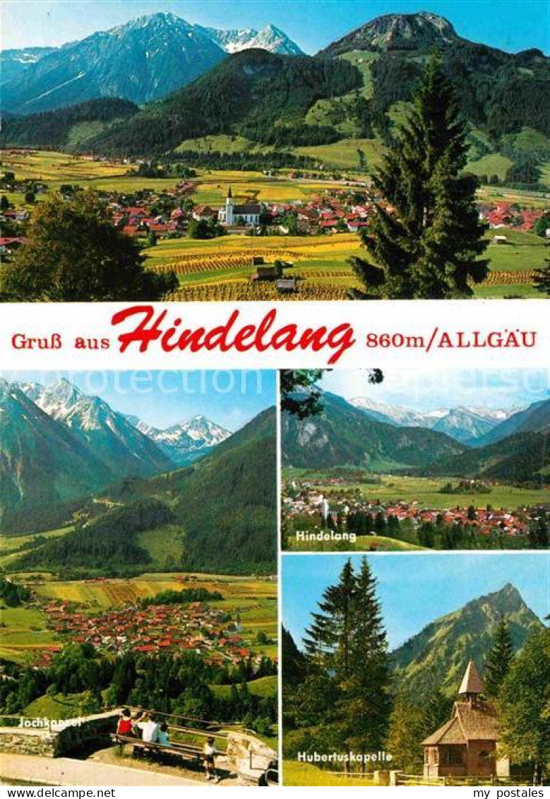 72631565 Hindelang Bad Fliegeraufnahme Hubertuskapelle Jochkanzel Bad Hindelang - Hindelang