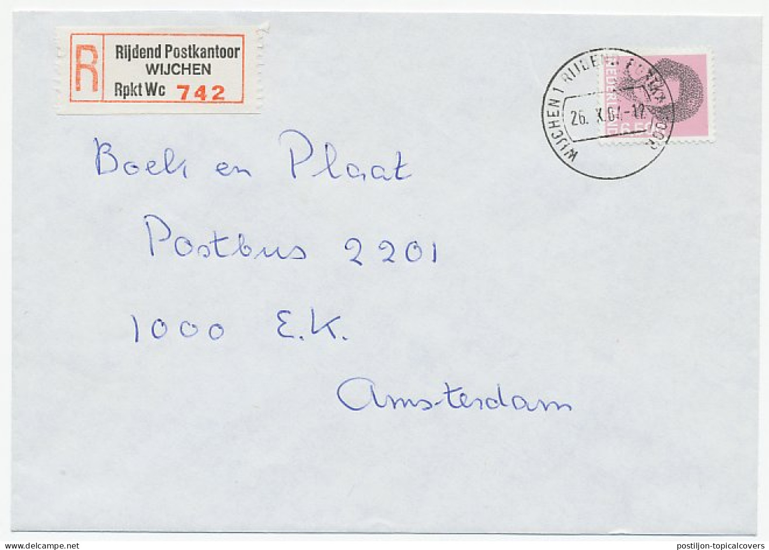 Em. Beatrix Aangetekend Wijchen Rijdend Postkantoor 1984 - Unclassified