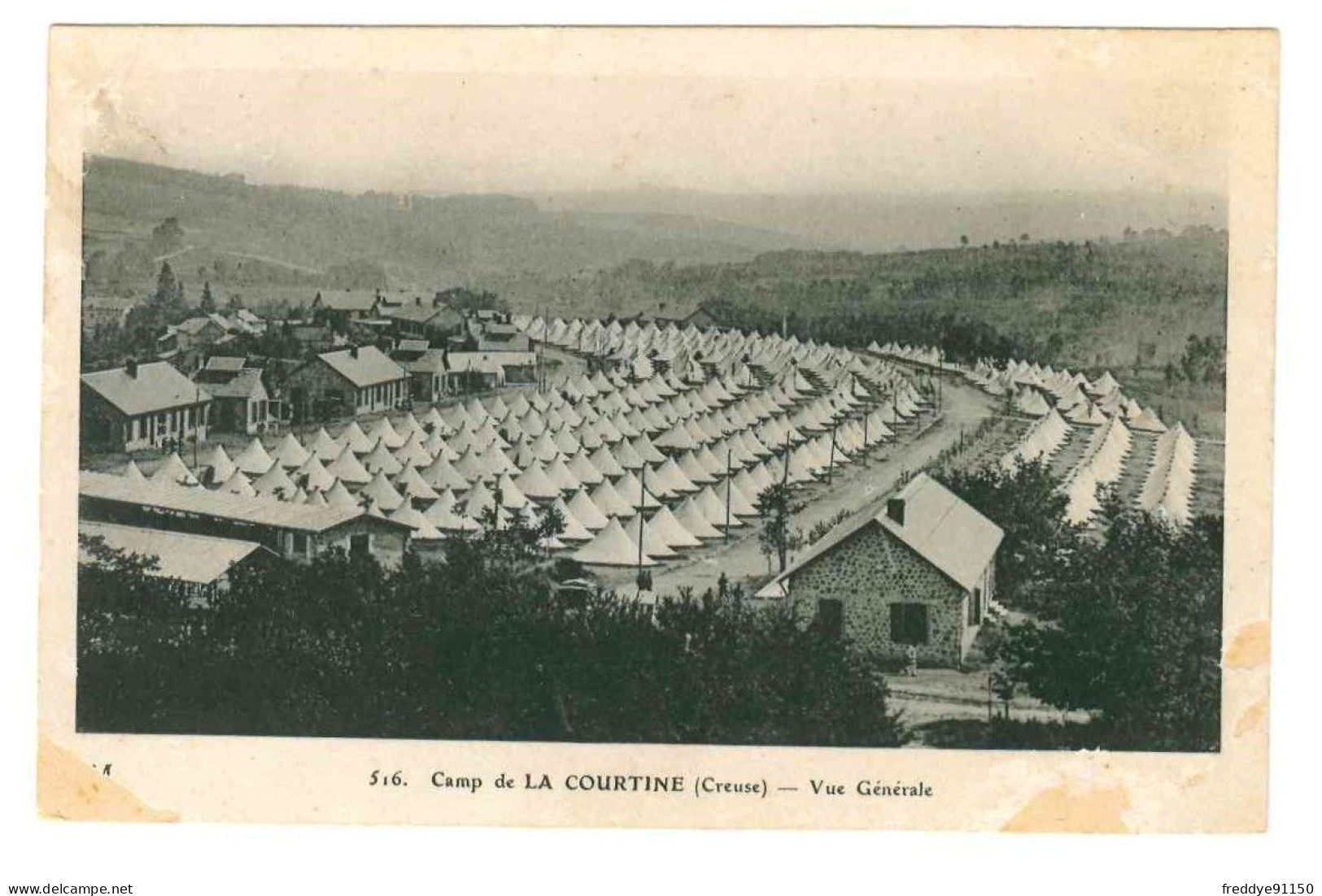 23 . CAMP DE LA COURTINE . VUE GENERALE . 1910 - La Courtine