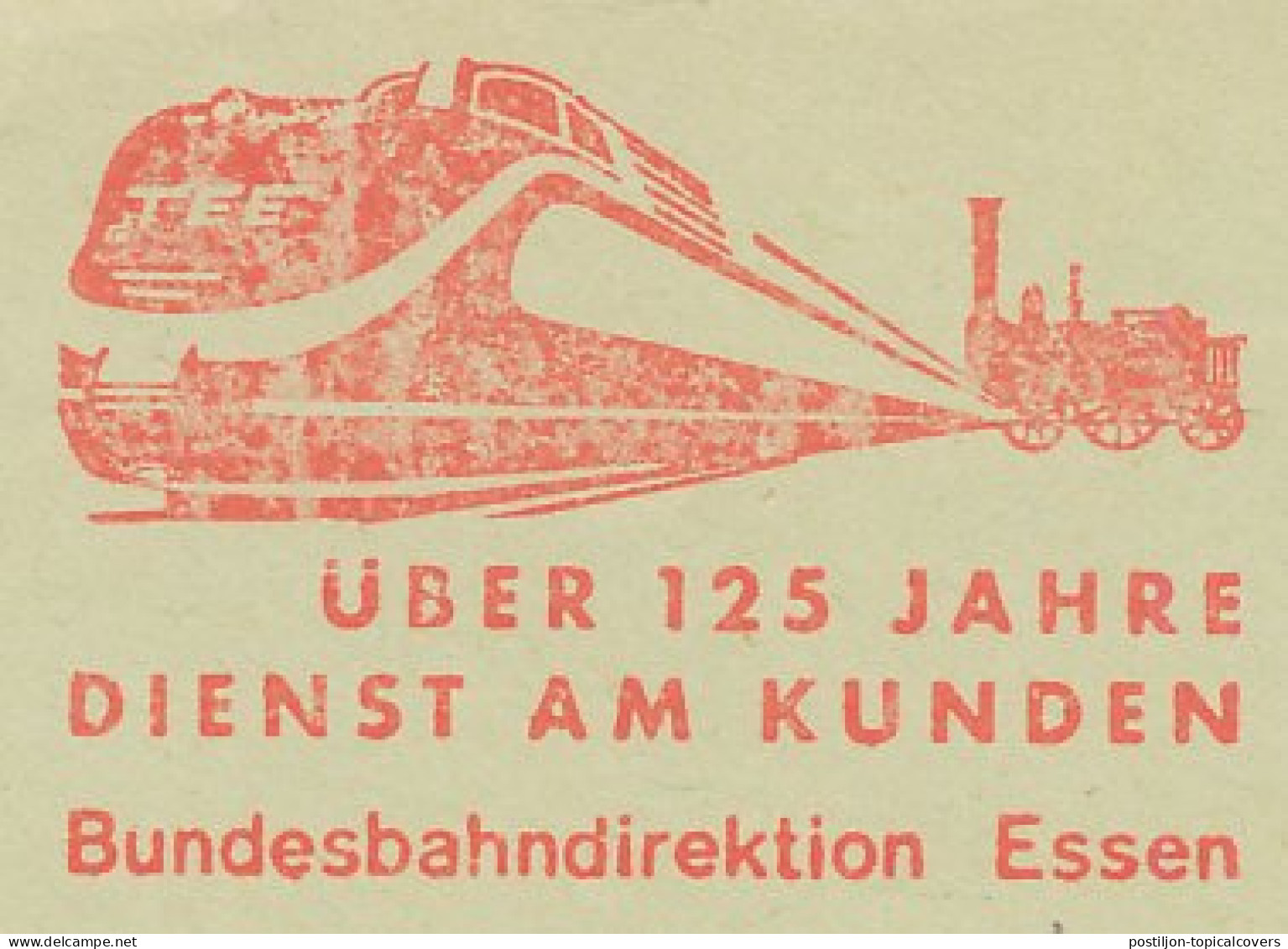 Meter Cut Germany 1965 Deutsche Bundesbahn - Eisenbahnen