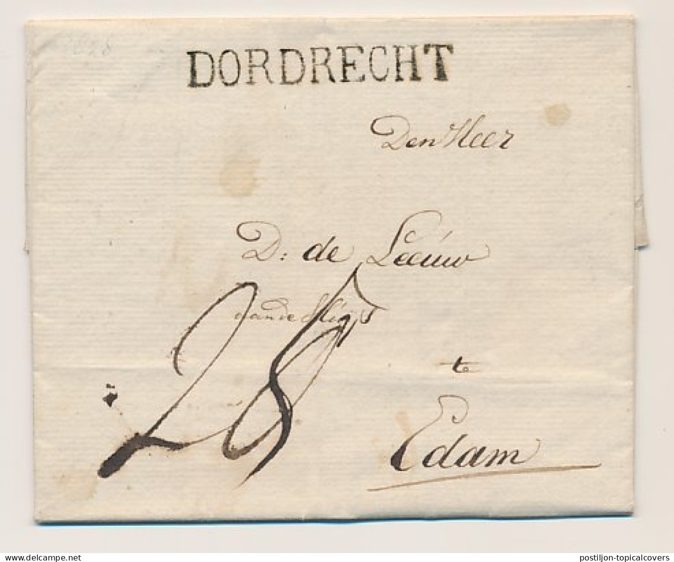 DORDRECHT - Edam 1828 - ...-1852 Prephilately