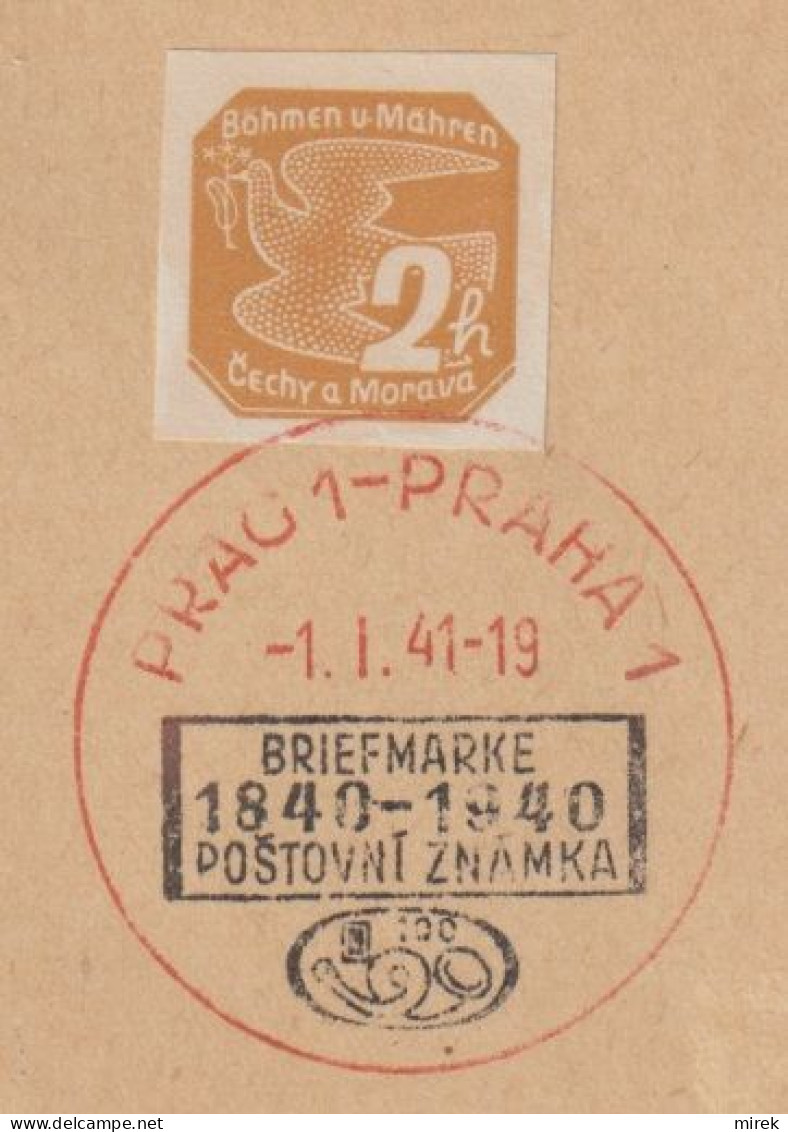 031/ Commemorative Stamp PR 40, Date 1.1.41 - Lettres & Documents