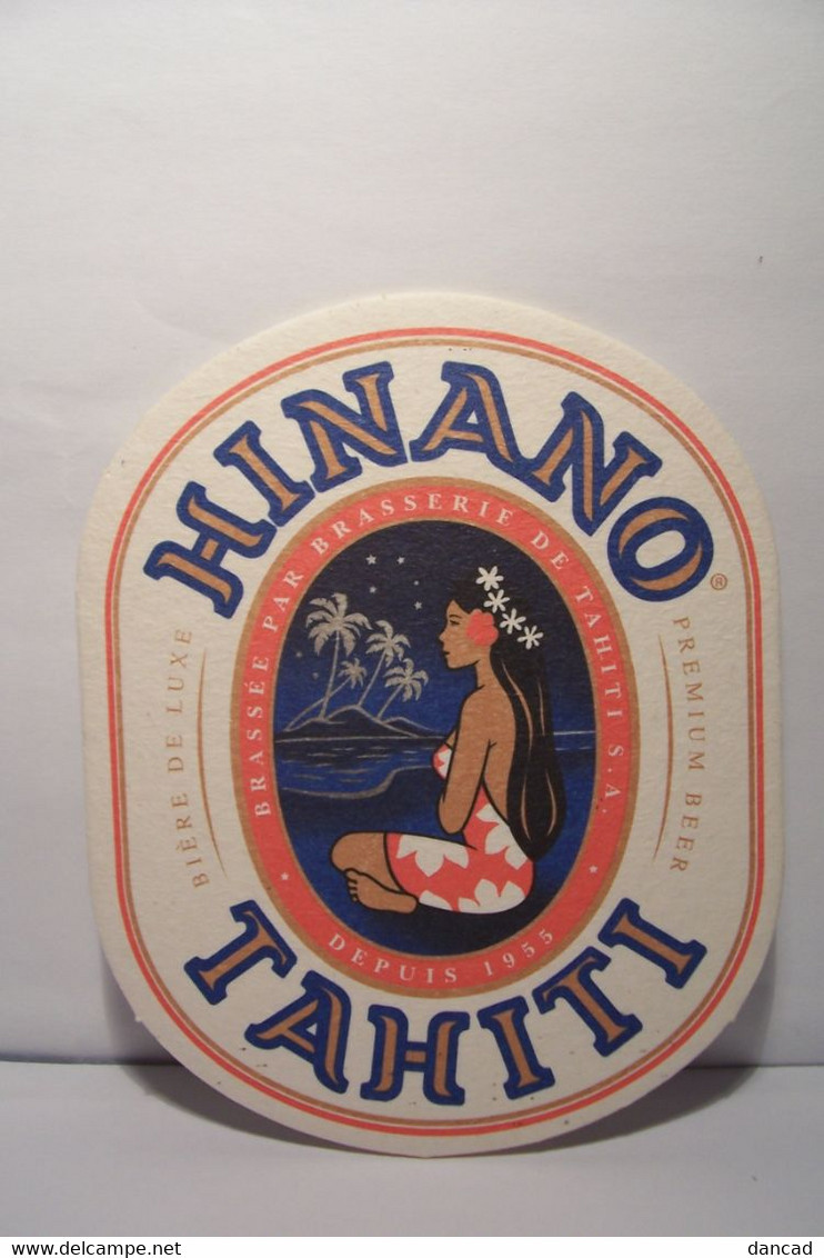 SOUS - BOCKS - HINANO  - TAHITI  - BIERE DE LUXE - PREMIUM  BEER - Beer Mats