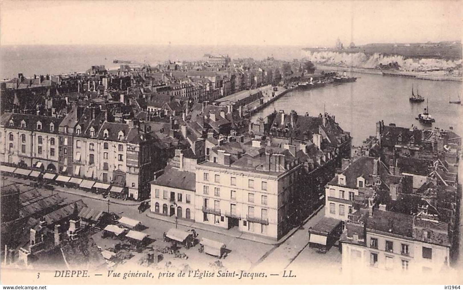 DIEPPE VUE GENERALE PRISE DE L'EGLISE SAINT JACQUES - Dieppe