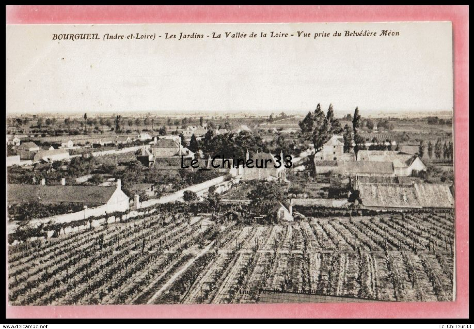 37 - BOURGUEIL -- Les Jardins - La Vallée De La Loire - Vue Prise Du Belvedere Meon - Sonstige & Ohne Zuordnung