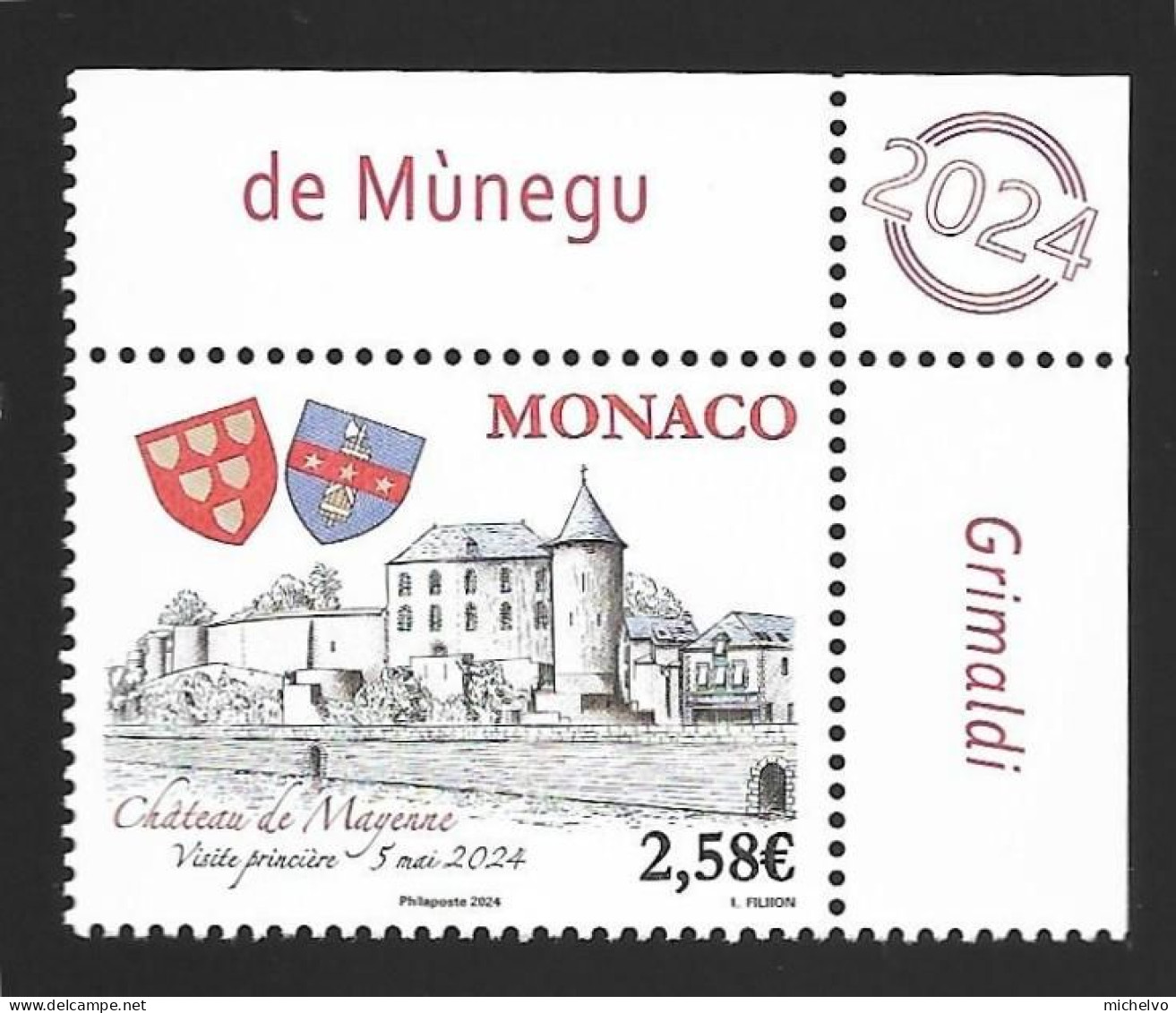Monaco 2024 - Château De Mayenne ** - Ongebruikt