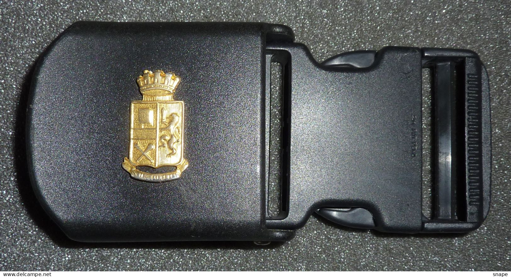 FIBBIA CINTURONE OPERATIVO Polizia - Obsoleta Usata - Italian Police Belt Buckle - Used (286-3) - Polizia