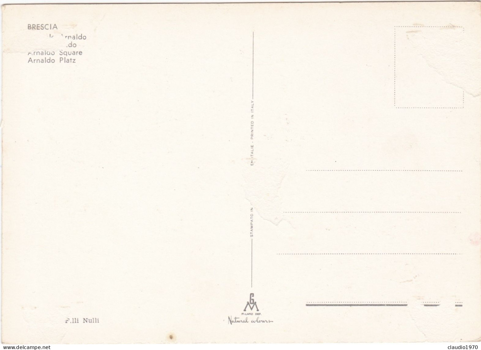 BRESCIA - CARTOLINA - BRESCIA NON VIAGGIATA - Brescia