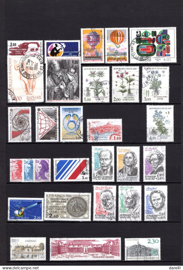 France - Lot De 139 Timbres Oblitérés De 1981 Et 1984 - Oblitérés