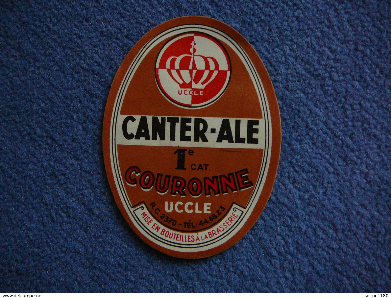 étiquette Ancienne De Bièrre Jamais Collée Uccle Plus Rare - Birra