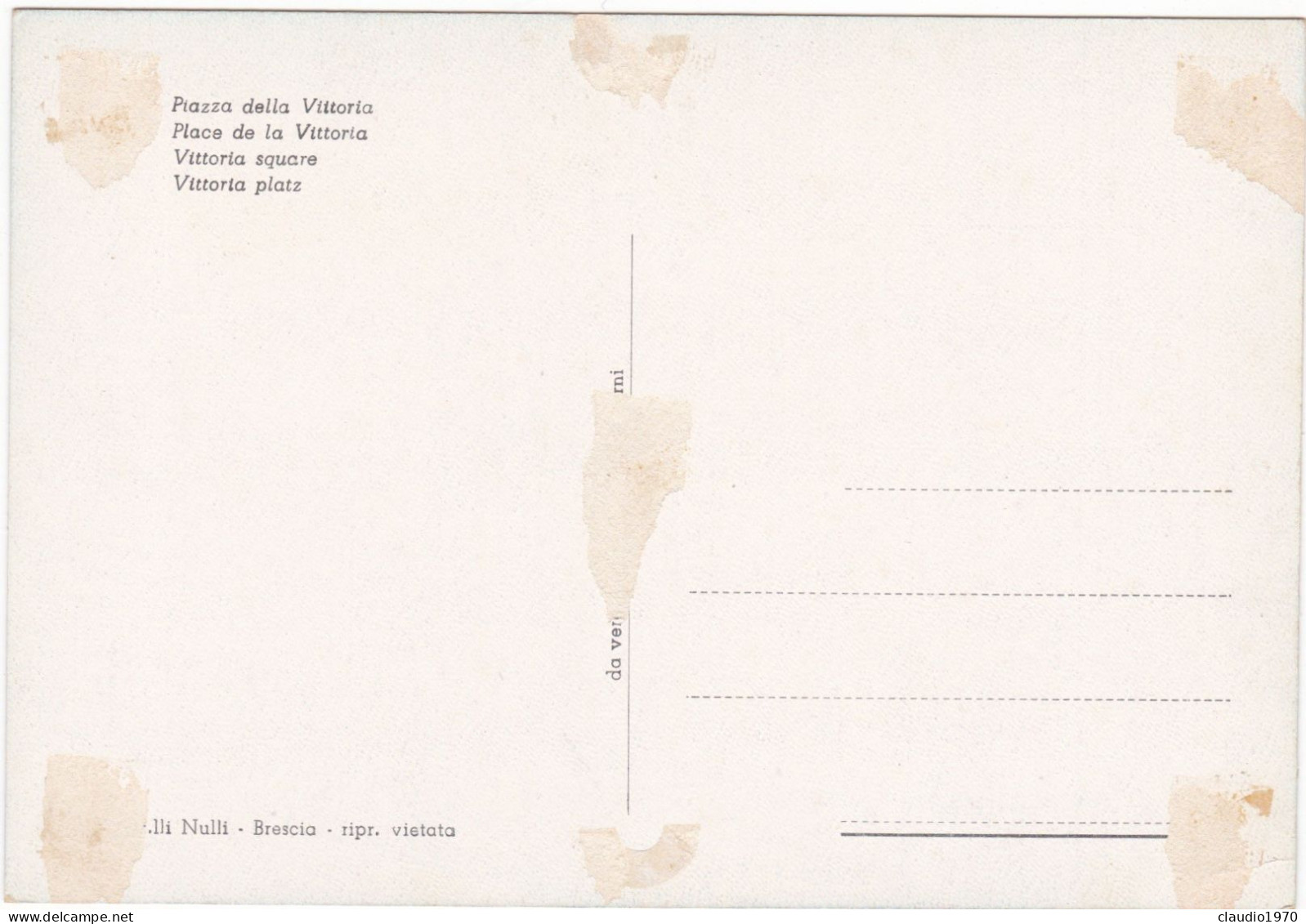 BRESCIA - CARTOLINA - BRESCIA NON VIAGGIATA - Brescia