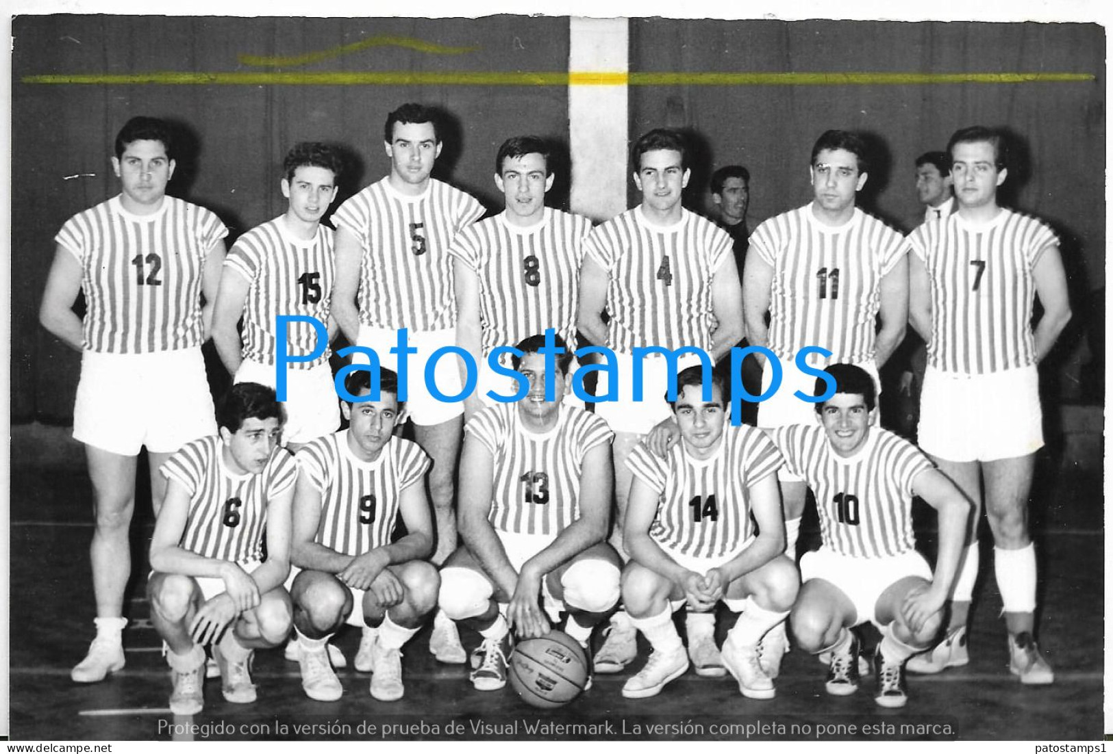 229130 SPORTS BASKET BASKETBALL TEAM JUGADORES SANTIAGO DE LINIERS IN ARGENTINA 19 X 12 CM PHOTO NO POSTCARD - Basket-ball