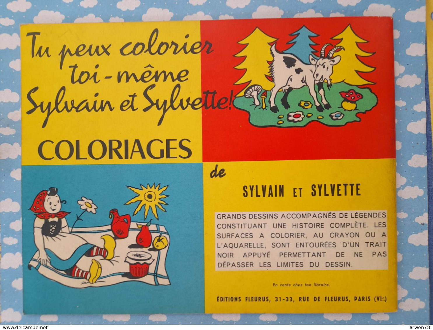 ALBUM FLEURETTE N° 52 LES AVENTURES DE SYLVAIN ET SYLVETTE LE TOTEM DE COMPERE LE LOUP 1961 - Other & Unclassified