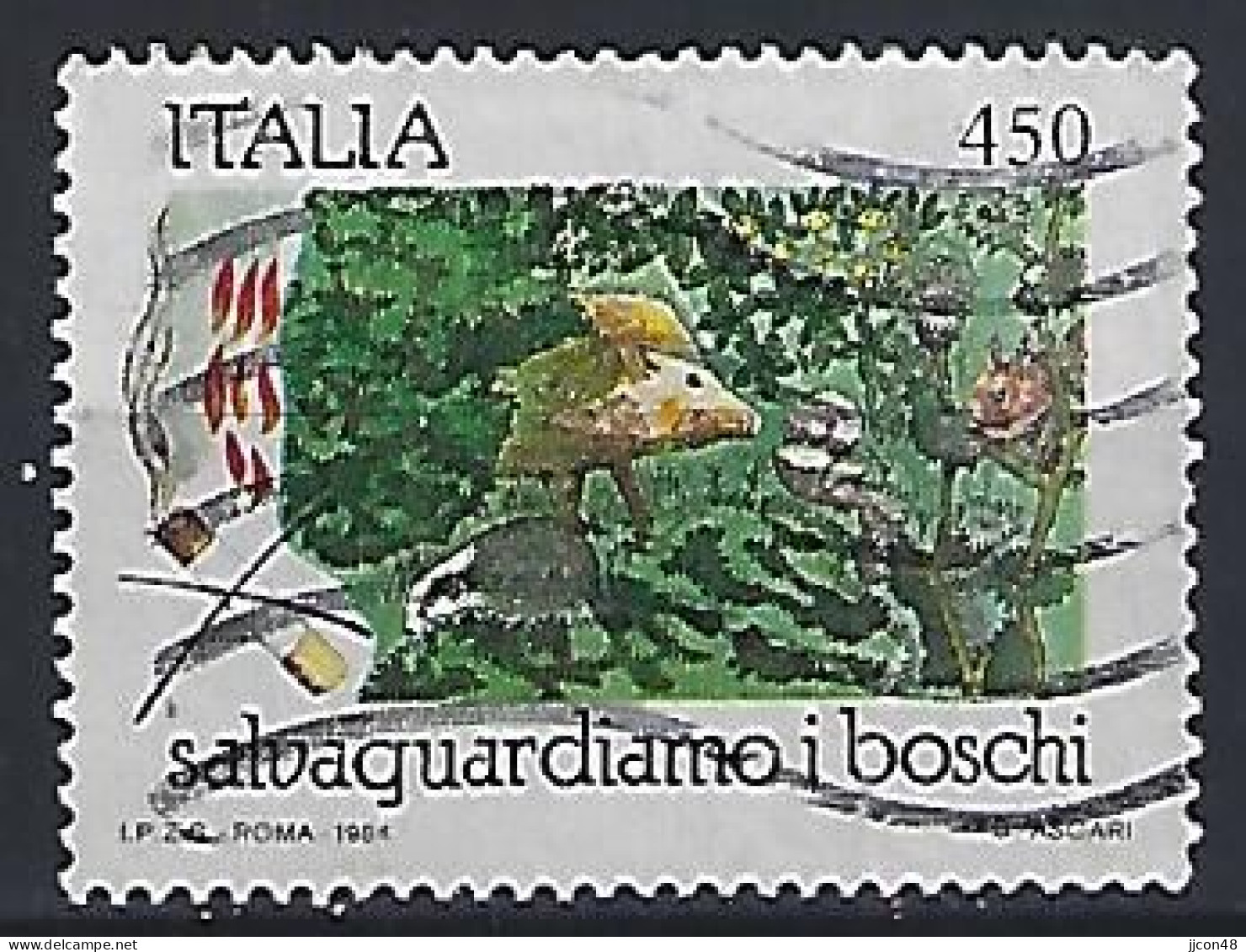 Italy 1984  Schutz Der Walder (o) Mi.1880 - 1981-90: Used