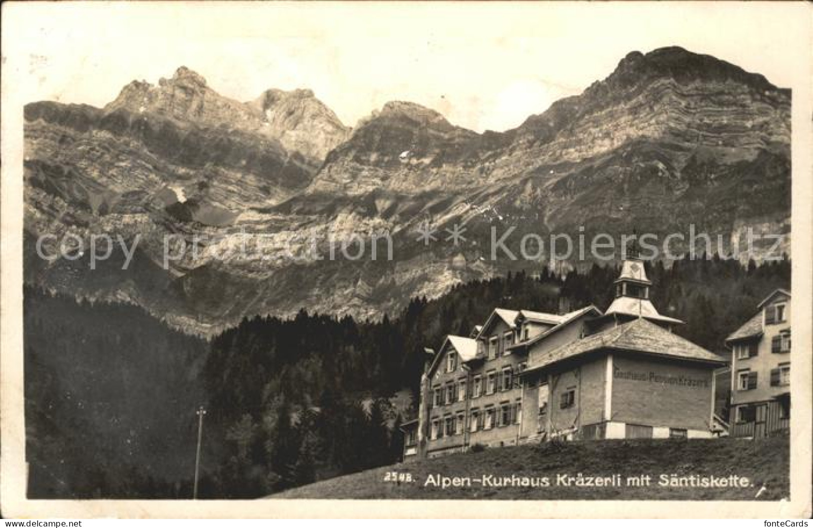 11669897 Kraezerli AR Alpenkurhaus Mit Saentiskette Saentis - Sonstige & Ohne Zuordnung