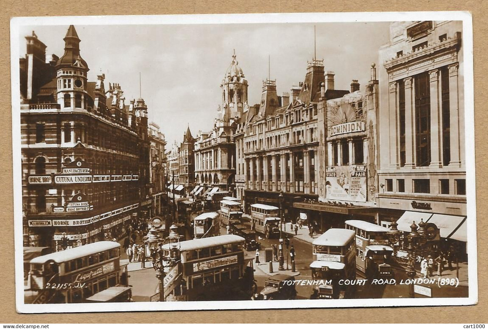 LONDON TOTTENHAM COURT ROAD WITH STAMP PERFIN N°H551 - Other & Unclassified