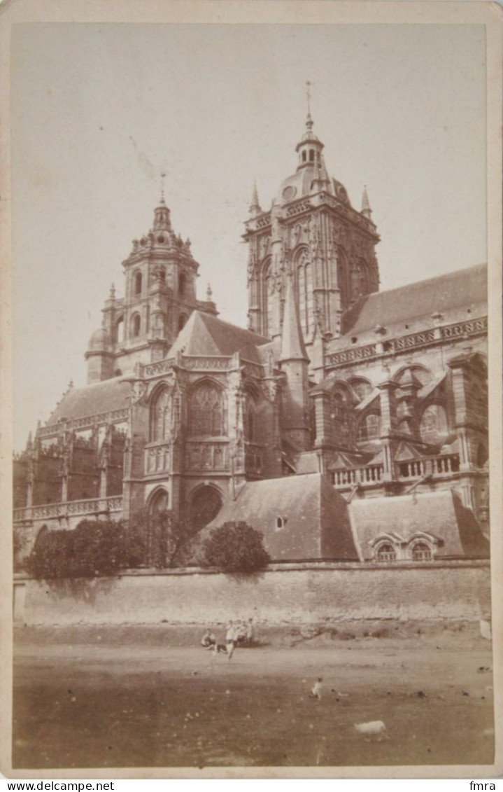 Photo Ancienne (fin XIX° S ?) De Gustave COSSON -  LE MANS - Cathédrale – Sur Carton 16,5 X 11 Cm - TB /GP7 - Le Mans