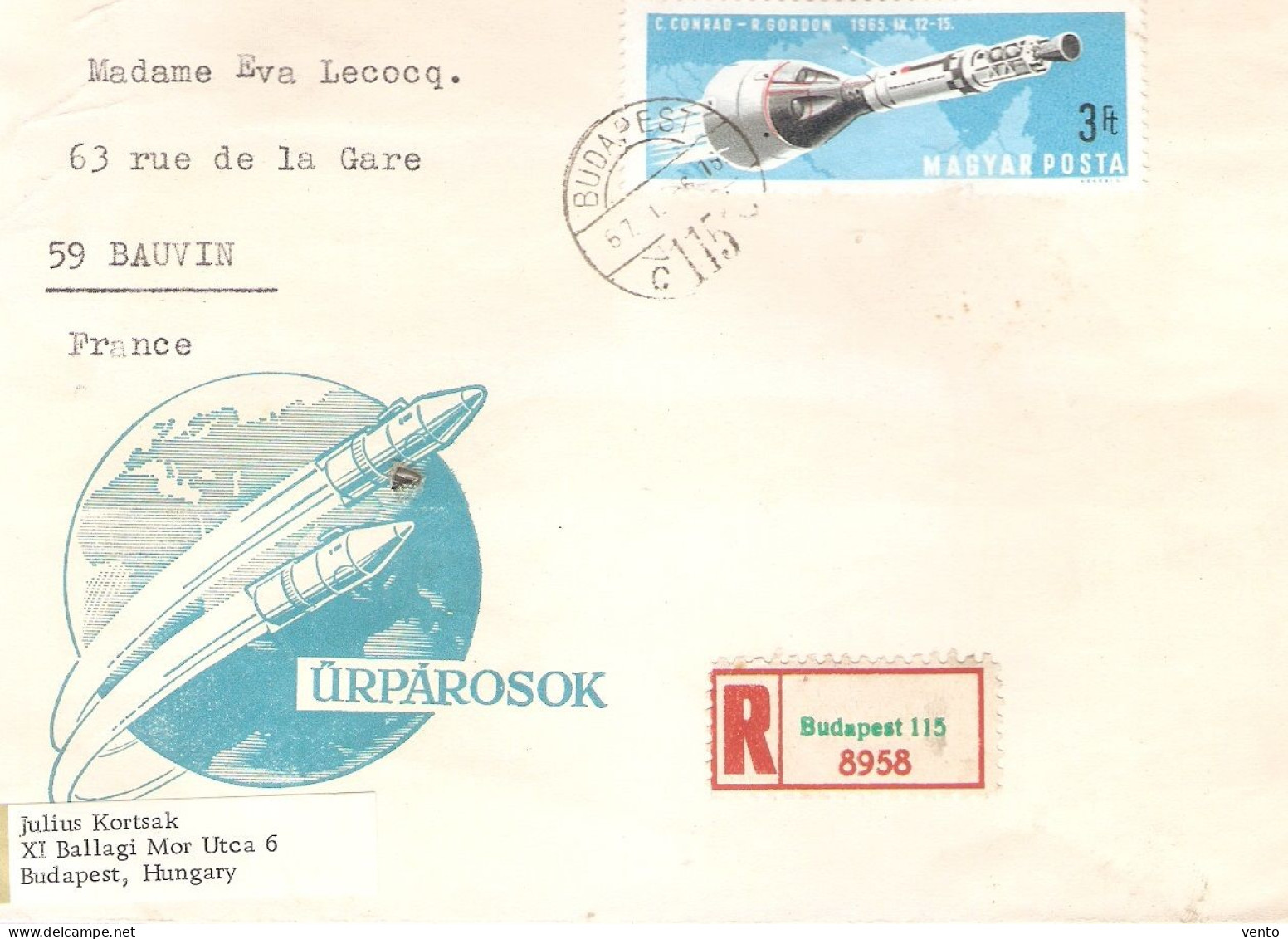 Hungary 1966 FDC Mi 2306 ... BC500 - Briefe U. Dokumente